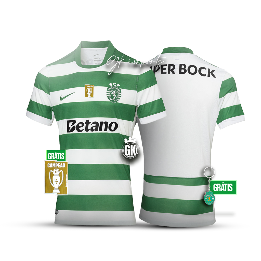 Camisola principal 2025/26 verde e branca
